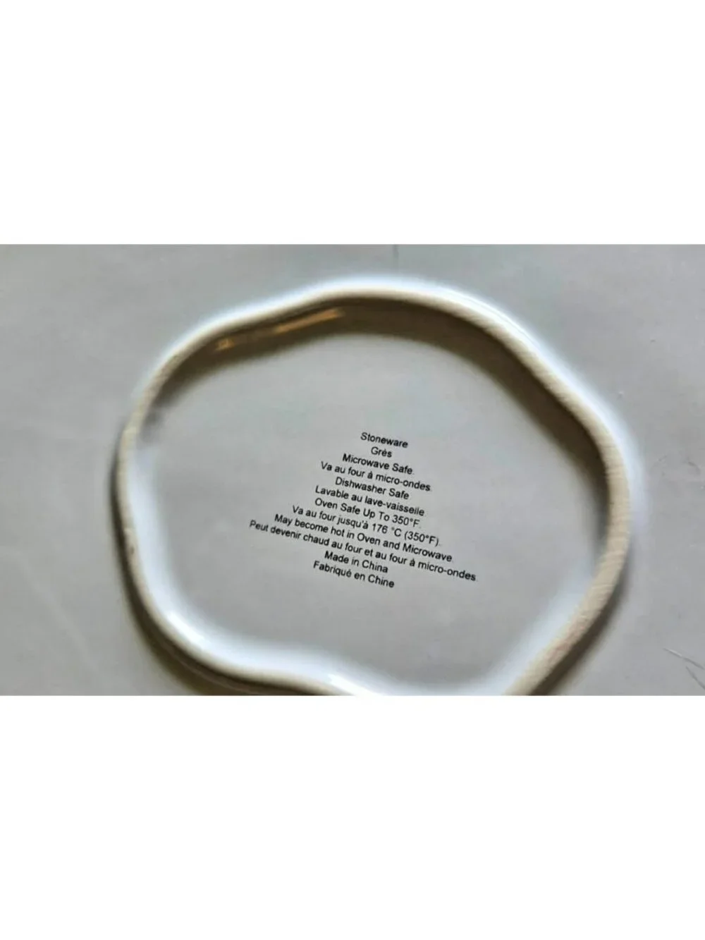 Ceramic Stoneware Bacon Handle Egg Serving Breakfast Dish Kitchen